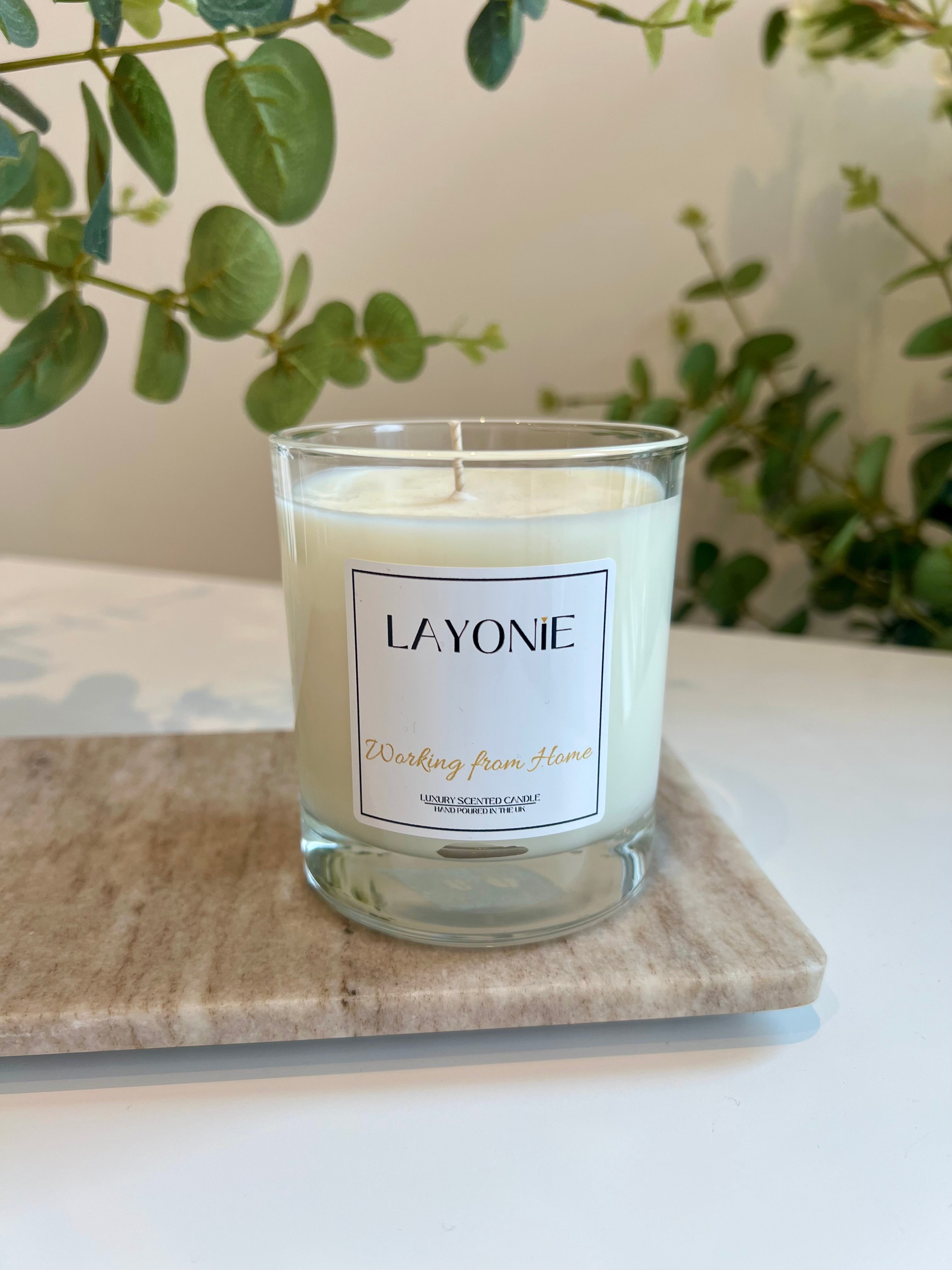 Working From Home Candle
