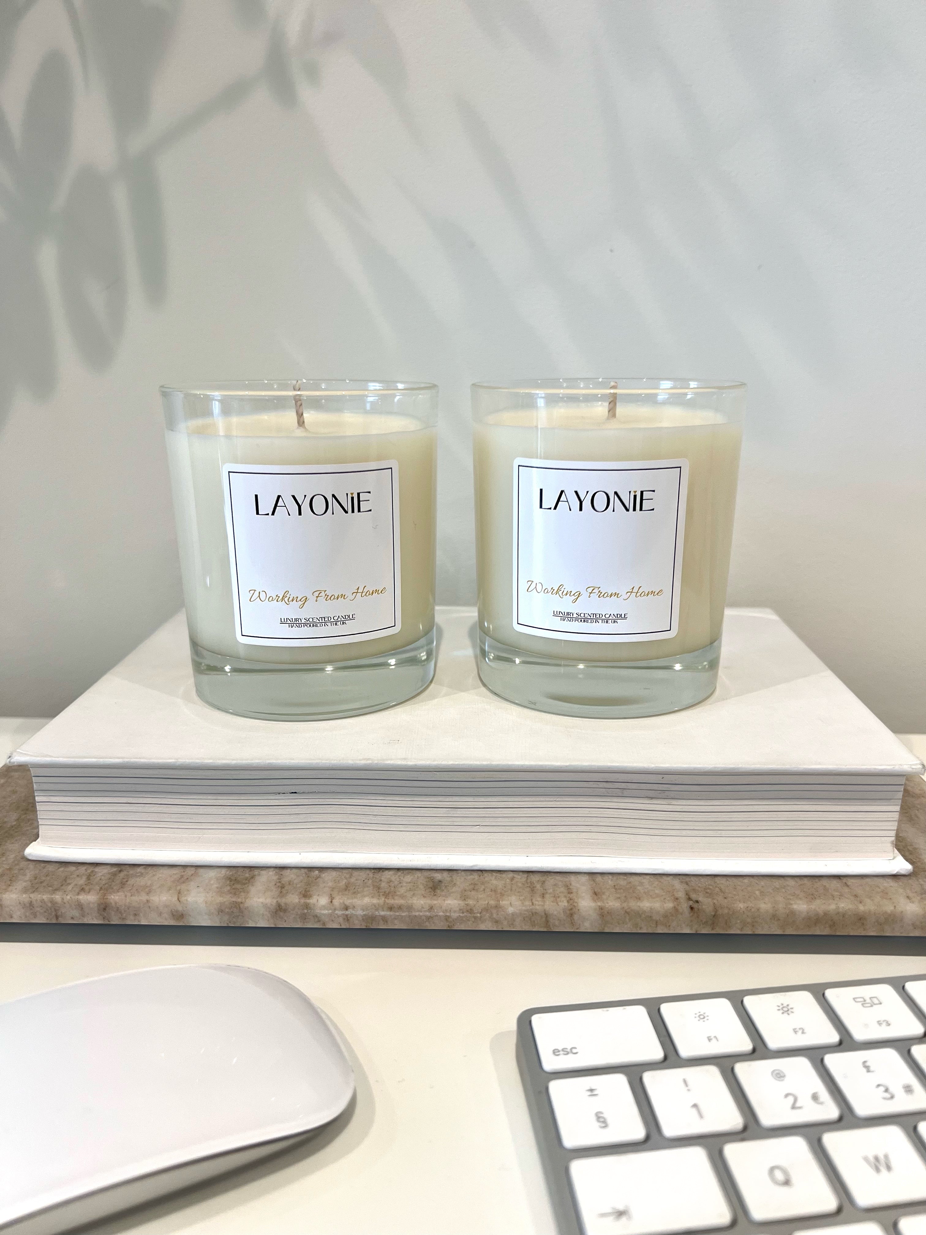 Working From Home Candle Twin Set